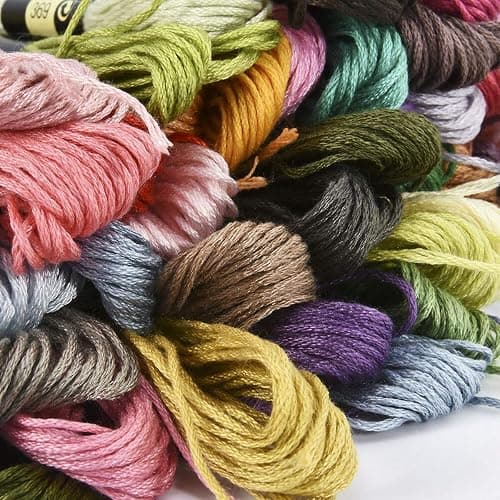 Friendship Bracelet String 50 Skeins Rainbow Color Embroidery Floss Cross Stitch Embroidery Thread Cotton Floss Bracelet Yarn, Craft Floss thumbnail 7