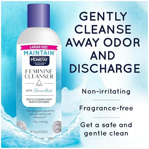 Monistat Boric Acid Feminine Wash, Fragrance-Free Intimate Wash for Women with Gentle pH-Balanced Formula, 16 Fl Oz thumbnail 2