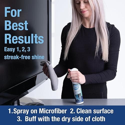 MiracleSpray for Electronics Cleaning, Safe Multisurface Cleaner for Any TV, Phone, Monitor, Keyboard, Screen, Computer, Includes Microfiber Towel - 8 Ounce Kit thumbnail 6