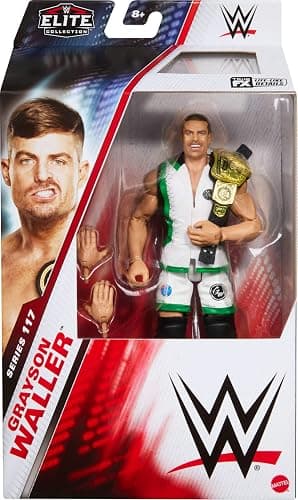 Mattel WWE Elite Action Figure & Accessories, Series #117 6-inch Collectible Grayson Waller with 25 Articulation Points & Swappable Hands thumbnail 3