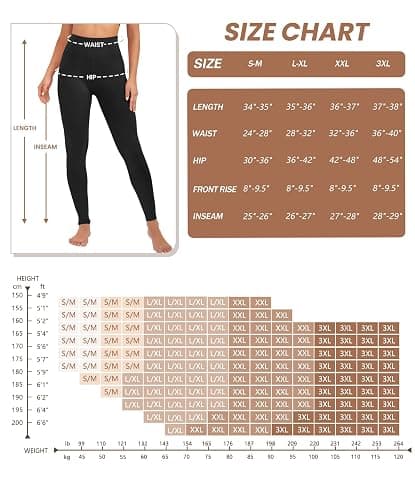 VALANDY High Waisted Leggings for Women Stretch Tummy Control Workout Running Yoga Pants Reg&Plus Size thumbnail 6