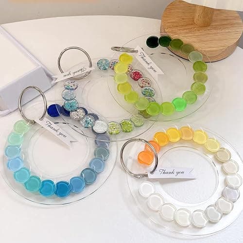 3PCS Nail Polish Swatches Display Boards with 80 Pcs Dots Round, Acrylic Nail Color Swatches, Transparent Sample Display Stand with Adhesive Sticker for Salon Nails Art Practice (Transparent) thumbnail 2