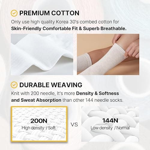 Kikiya Women's Cotton Crew Socks - Cute Smiley Face Funny Bow Fruit Graphic Crazy Animal - Ladies Girls Casual Socks Size 6-8 thumbnail 3