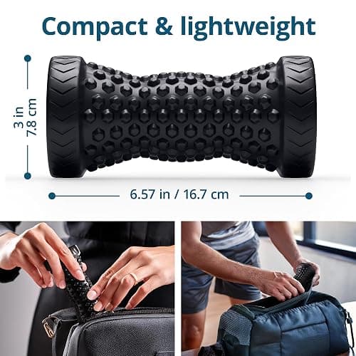 TheraFlow Foot Massager for Plantar Fasciitis Relief - Portable & Lightweight Foot Massager for Neuropathy Pain Relief for Feet, 360° Acupressure Nubs thumbnail 5