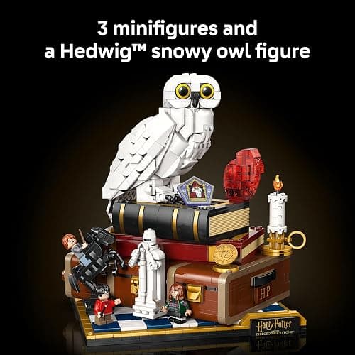 LEGO Harry Potter Sorcerer’s Stone – Collectors’ Edition Building Set for Adults - DIY Craft Kit for Women & Men, Ages 18+ - Buildable Hedwig & 3 Minifigures - Gift Idea for Birthdays - 76466 thumbnail 5