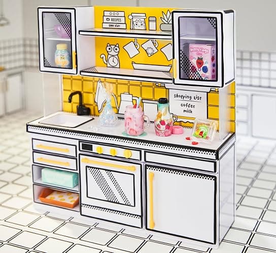 MGA's Miniverse Make It Mini Kitchen, Kitchen Playset, w/UV Light, Collectibles, DIY, Resin Play, Exclusive, Mystery Recipe, Mini Oven Mitts, NOT Edible, 8+ thumbnail 2