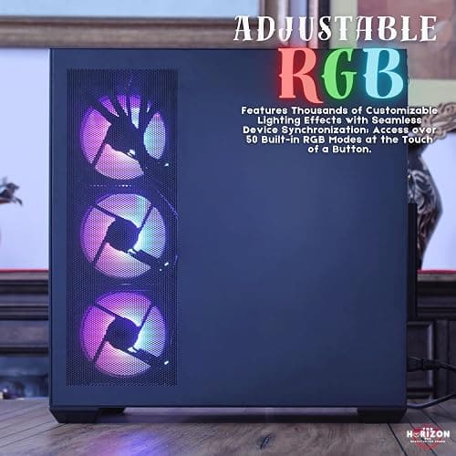 The Horizon Autherium Dragon RGB I9 RTX Gaming PC || 64GB RAM || 9TB High Speed Storage || Core I9 Upto 5.4Ghz || RTX 5070 OC || Windows 11 PRO || 360MM AIO || 2.4GB/s WiFi 6E, VR and Gaming Ready thumbnail 7