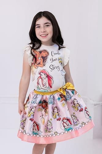 Disney Girls Tank Top and Satin Skirt Toddler to Big Kid Sizes (2T - 14-16) thumbnail 2