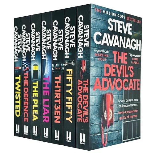 Eddie Flynn Series 7 Books Collection Set By Steve Cavanagh (Twisted,Thirteen, The Defence, The Plea, The Liar, Fifty-Fifty, The Devil's Advocate) - Image 1