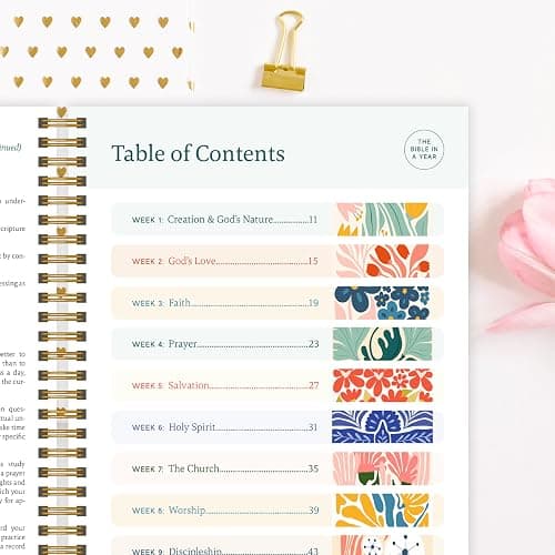 Official Spiral Bible® The Bible in a Year | 52 Week Guided Bible Study & Daily Reading Plan | Spiritual Companion & Journal for Adults & Teens | 8.5" x 11" Notebook thumbnail 4