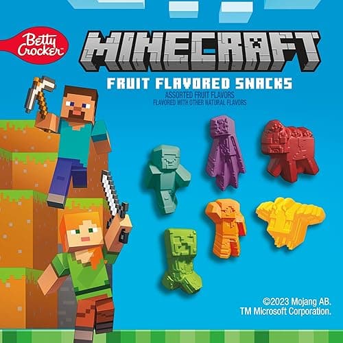 Minecraft Fruit Flavored Snacks, Fat Free and Gluten Free Snack, Value Pack, 17.6 oz (22 Pouches) thumbnail 4