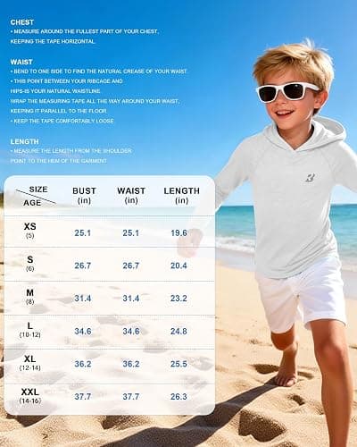 Roadbox Boys Rash Guard UPF 50+ Sun Hoodie Kids Fishing Shirt Long Sleeve | Youth Hooded UV Protection Swim Shirts, Lightweight Quick Dry Sunshirt for Beach Hiking Athletic Summer Outdoor thumbnail 7