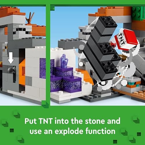 LEGO Minecraft The Badlands Mineshaft Video Game Toy, Mining Exploration Set with Minecraft Minifigures, Birthday Gift for Boys and Girls, Action Packed Minecraft Toy for Kids Ages 8 and Up, 21263 thumbnail 3