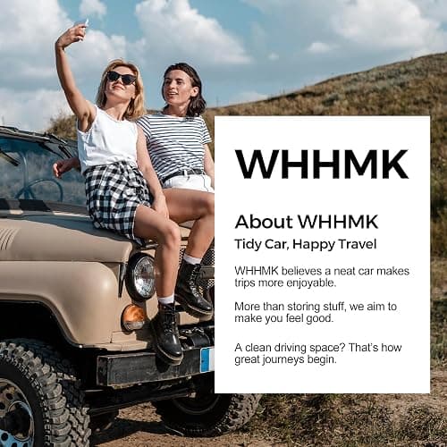 WHHMK Sturdy Leather Car Storage Support Up to 33 LB of Weight, Black | Car Backseat Organizers, Front Seat Organizer, Floor Organizer and Storage Used for SUV Truck Toy Snack Water Bottle Holder thumbnail 8