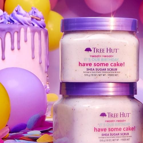 Tree Hut Exfoliating Shea Sugar Scrub Birthday Cake, 18 oz - Birthday Cake thumbnail 4