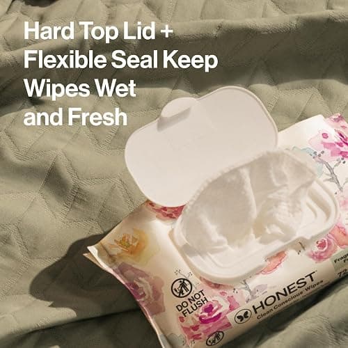 The Honest Company Multi-Use Baby Wipes, Rose Blossom, 576 Count | Baby Wipes, 576 Ct. Hypoallergenic, Fragrance-Free, Plant-Based, 99% Water, Dermatologist Tested. For Sensitive Skin. thumbnail 7