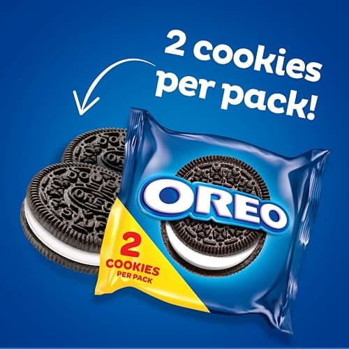 OREO Chocolate Sandwich Cookies, 60 Snack Packs (2 Cookies Per Pack) | Always made with Real Cocoa, Certified Kosher, Individually Wrapped thumbnail 3