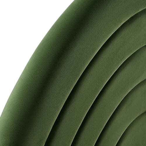 Modway Solana Soft Arch Shaped Round Twin Headboard in Moss Green – Upholstered Headboard – Stain-Resistant Performance Velvet Headboard for Twin Beds thumbnail 7