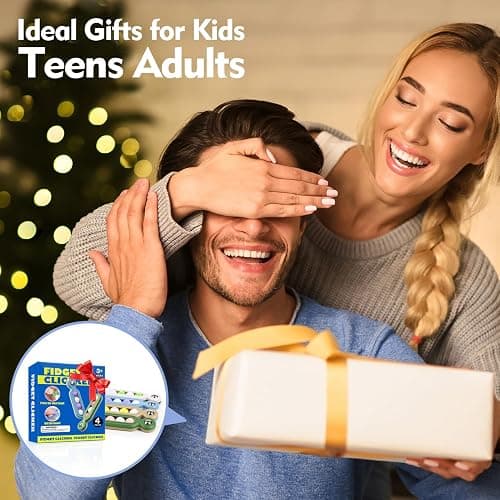 Fidget Toys Adults Stress Relief: 4 Pack Fidget Clicker Toys - Sensory Toys for Autism Kids Calming - ADHD Tools Desk Fidgets for Classroom - Cool Office Gadgets Gifts for Teen Women Men thumbnail 7