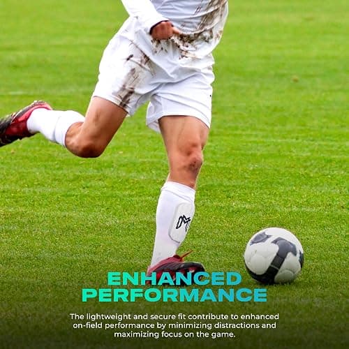 MediCaptain Mini Shin Guards Soccer – Built in Shin Pad Sleeves for Mens, Women, Teens - Small Shin Guards - Lightweight, Breathable Shin Defender Leg Protection thumbnail 7