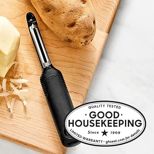 OXO Good Grips Swivel Peeler, Black thumbnail 4