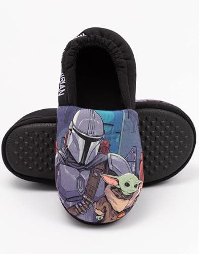 The Mandalorian Slippers Boys Baby Yoda Star Wars House Shoes thumbnail 3