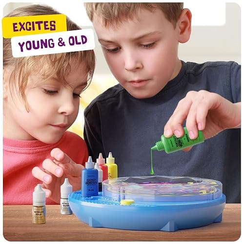 Dan&Darci Paint Spin Art Machine Kit for Kids - Arts & Crafts for Boys, Girls - Art Craft Set Christmas Gift for 6-9 Year Old Boy, Girl - Painting Spinner Toys - Birthday Gift Ideas for Ages 6-12 Year thumbnail 5