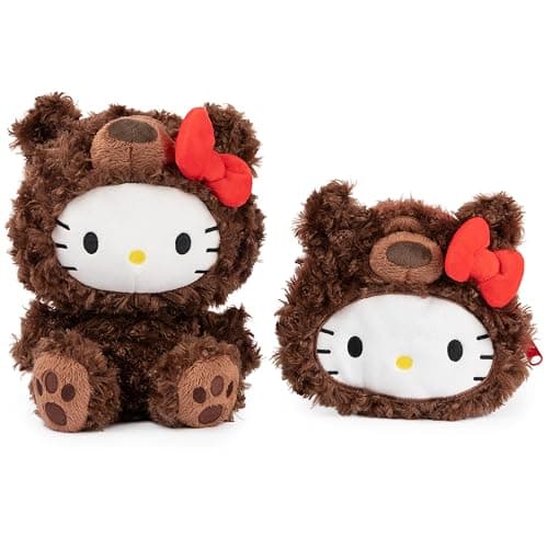 GUND Sanrio Hello Kitty Philbin Teddy Bear Plush Toy, Premium Stuffed Animal for Ages 1 and Up, Brown, 10” thumbnail 7