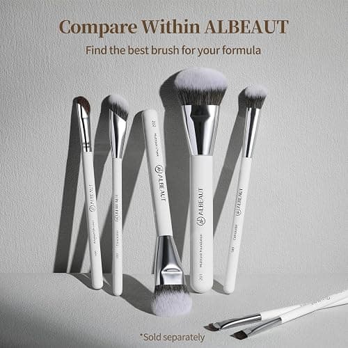 Albeaut Concealer Brush, Angled Under Eye Makeup Small Foundation Precision Face Blending Brush (193 concealer brush) thumbnail 8
