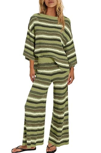 ReachMe Womens Striped Pajamas - Image 1