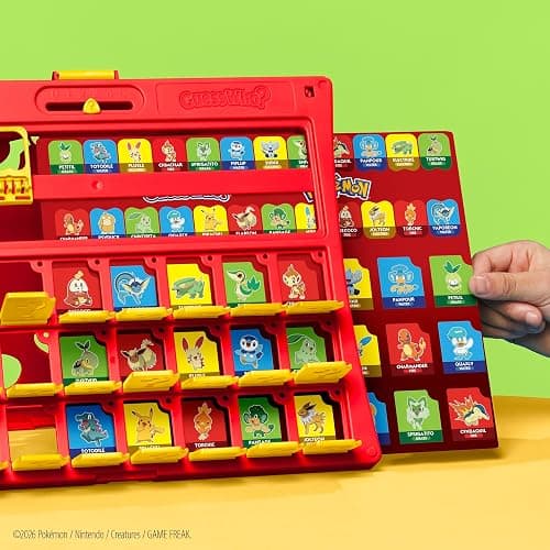 Guess Who? Pokémon Edition Game | 48 Pokémon | Fun Kids Board Games for Families | 2 Players | 15 Mins. | Travel Friendly | Ages 6+ thumbnail 2