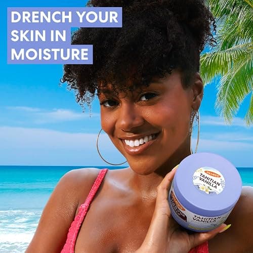 Palmers Cocoa Butter Formula, Tahitian Vanilla Moisture Drenching Body Balm (7.25 oz), Warm Vanilla Body Moisturizer for Dry Skin, Softens & Nourishes, 72-Hour Moisture, Dermatologist Approved thumbnail 2