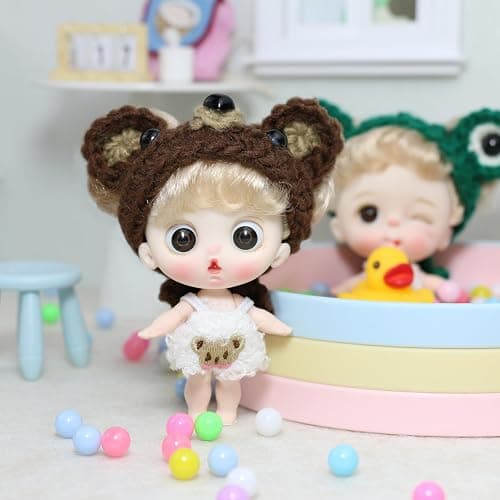 Perklzau 2pcs Cute Small Mini Keychain Dolls Blind Box Bag Charms,Suprise Birthday Gift for Girls,Mystery Box-Fukumaru Family Series thumbnail 5