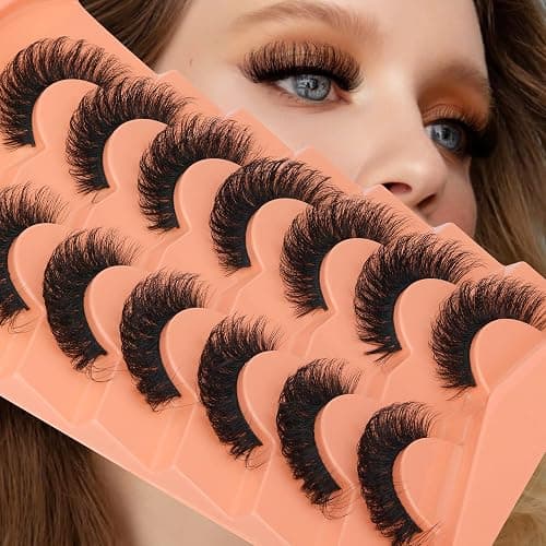 JIMIRE Mink Lashes Natural Fluffy False Eyelashes Volume Wispy 15MM Thick Fake Lashes Look Like Eyelash Extensions Pestañas 7 Pairs Pack thumbnail 7