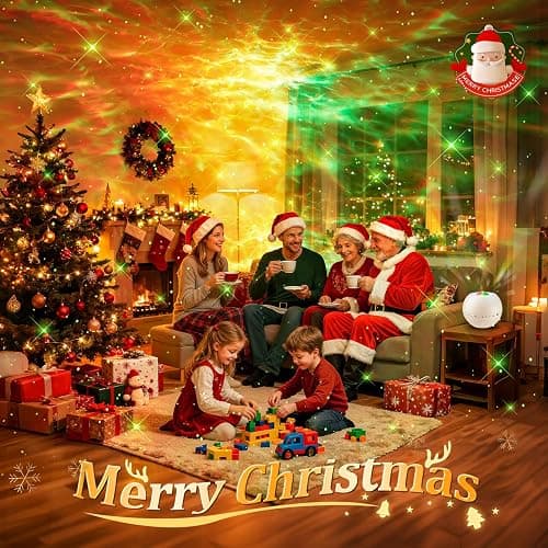 One Fire Galaxy Projector for Bedroom Christmas Gifts for Teen Boys Gifts Women Gifts for Teenage Girls 15 Colors+ 15 White Noise+ Bluetooth Star Projector Night Light for Kids Room Decor Lava Lamp thumbnail 7