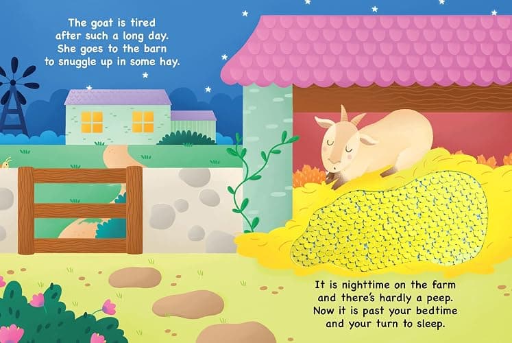 It's Pasture Bedtime - Children's Touch and Feel Storybook with 2-Way Sequins - Sensory Board Book thumbnail 7