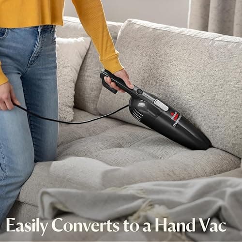 Bissell 2033M Featherweight Stick Lightweight Bagless Vacuum and Electric Broom with Crevice Tool for Hard Floors and Carpets, Black thumbnail 5