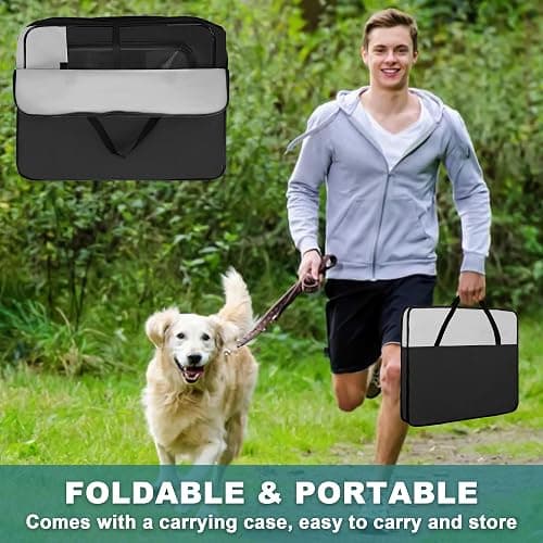 Dog Playpen, Portable Pet Play Pen for Cat, Puppies, Rabbits, Chickens, Foldable Large-Capacity Pet Tent for Indoor/Outdoor Travel Camping thumbnail 4