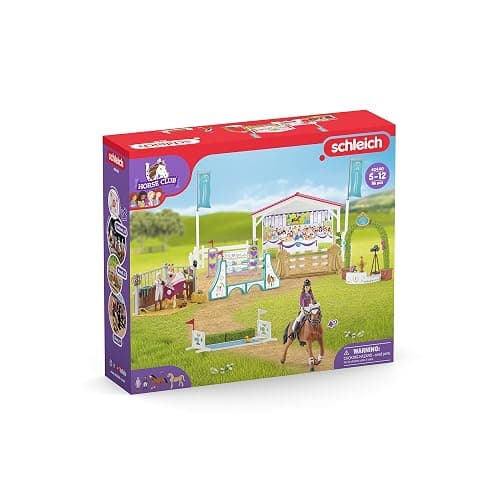 Schleich Horse Club, 86-Piece Playset, Horse Toys for Girls and Boys Ages 5-12, Friendship Horse Tournament thumbnail 3