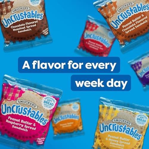 Smucker’s Uncrustables Peanut Butter & Strawberry Jam Sandwiches, 4 Count, 2 Oz. Each, Frozen thumbnail 12