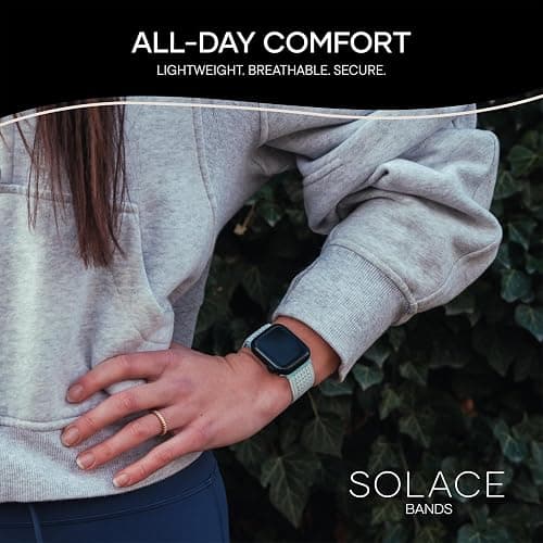 Solace Sport Adapt Bands - Apple Watch Bands, Breathable Nylon with Magnetic Clasp, Unisex Smart Watch Band, Apple Watch Strap thumbnail 4