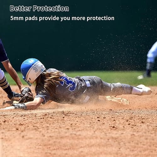 Youper Women's Classic Softball Sliding Shorts, Compression Padded Slider Shorts thumbnail 5