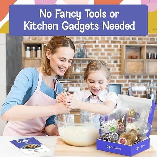 Baketivity x Duff Goldman S'mores Sandwich Cookies Baking Kit for Kids | Baking Set with Pre-Measured Ingredients, Decorating Supplies, and STEM Activities for Girls and Boys Ages 6-12 thumbnail 7