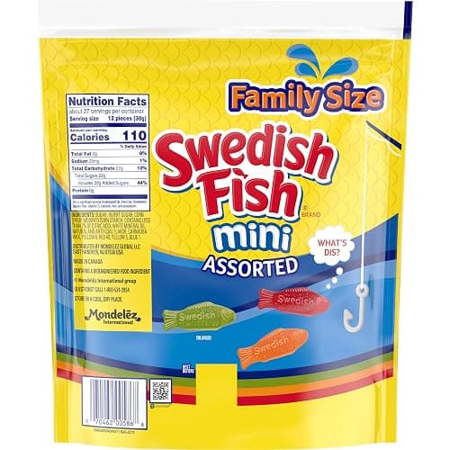 SWEDISH FISH Mini Assorted Soft & Chewy Candy, Family Size, Bulk Candy, 1.8 lb thumbnail 15