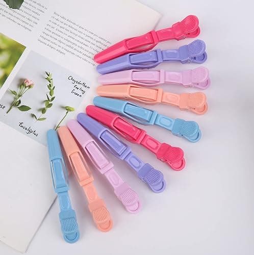 HH&LL Hair Clips for Women 10 Pack Wide Teeth & Double-Hinged Design Alligator Styling Sectioning Clips of Professional Hair Salon Quality thumbnail 7