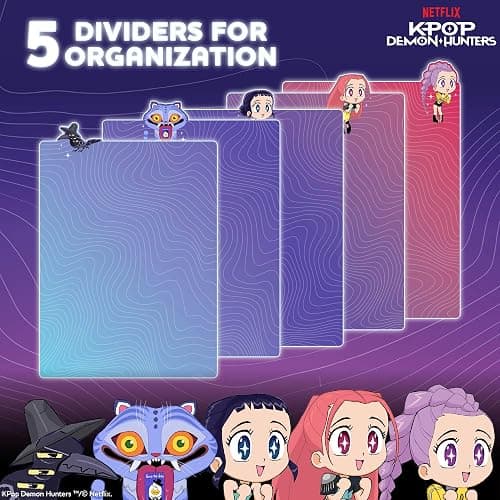 KPop Demon Hunters™ Huntr/x Tab Journal with 80 Lined Pages, Spiral-Bound, Notebook Size 6x8, Official KPop Demon Hunters Merch for K-Pop Fans, Students, Teens thumbnail 5