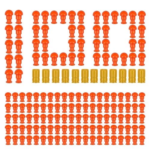 Bullets Refill Ammo Pack Compatible with Semi Automatic Shell Ejecting Toy Guns, 100 Bullets and 12 Shells Automatic Soft Bullet Toy Gun Accessories - Image 1