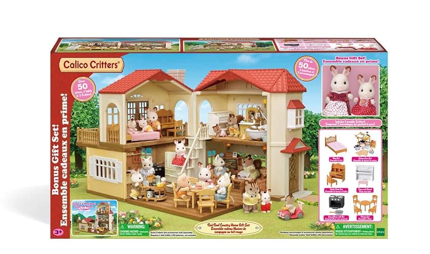 Calico Critters Red Roof Country Home Gift Set, Dollhouse Playset, Furniture and Accessories Included thumbnail 7