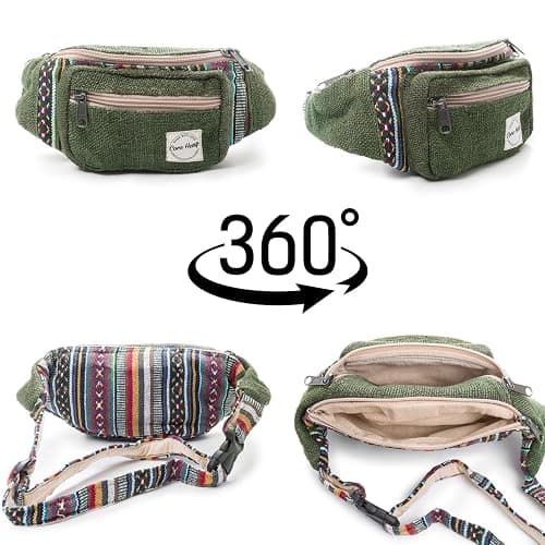 core hemp fanny pack (Boho Green) thumbnail 6