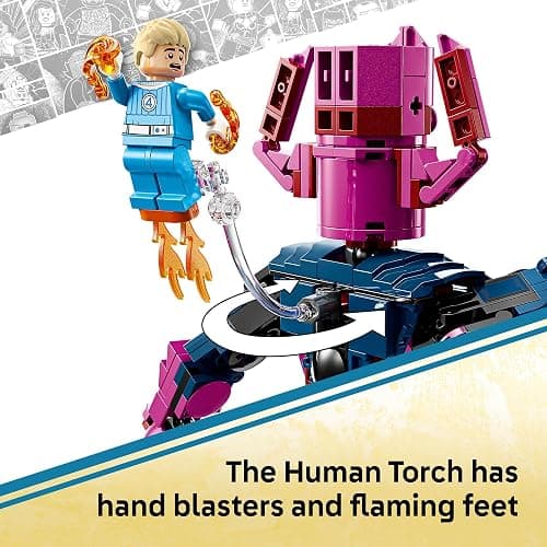 LEGO Marvel Fantastic Four vs. Galactus Construction Figure - Super Hero Building Toy - 4 Minifigures, Including The Thing, Invisible Woman and Human Torch - Gift for Kids, Boys and Girls, 9+ 76316 thumbnail 5